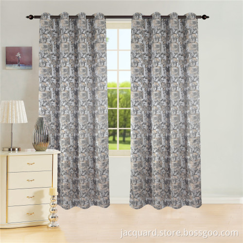 New Style Beautiful Fashion Finished Curtain Jacquard